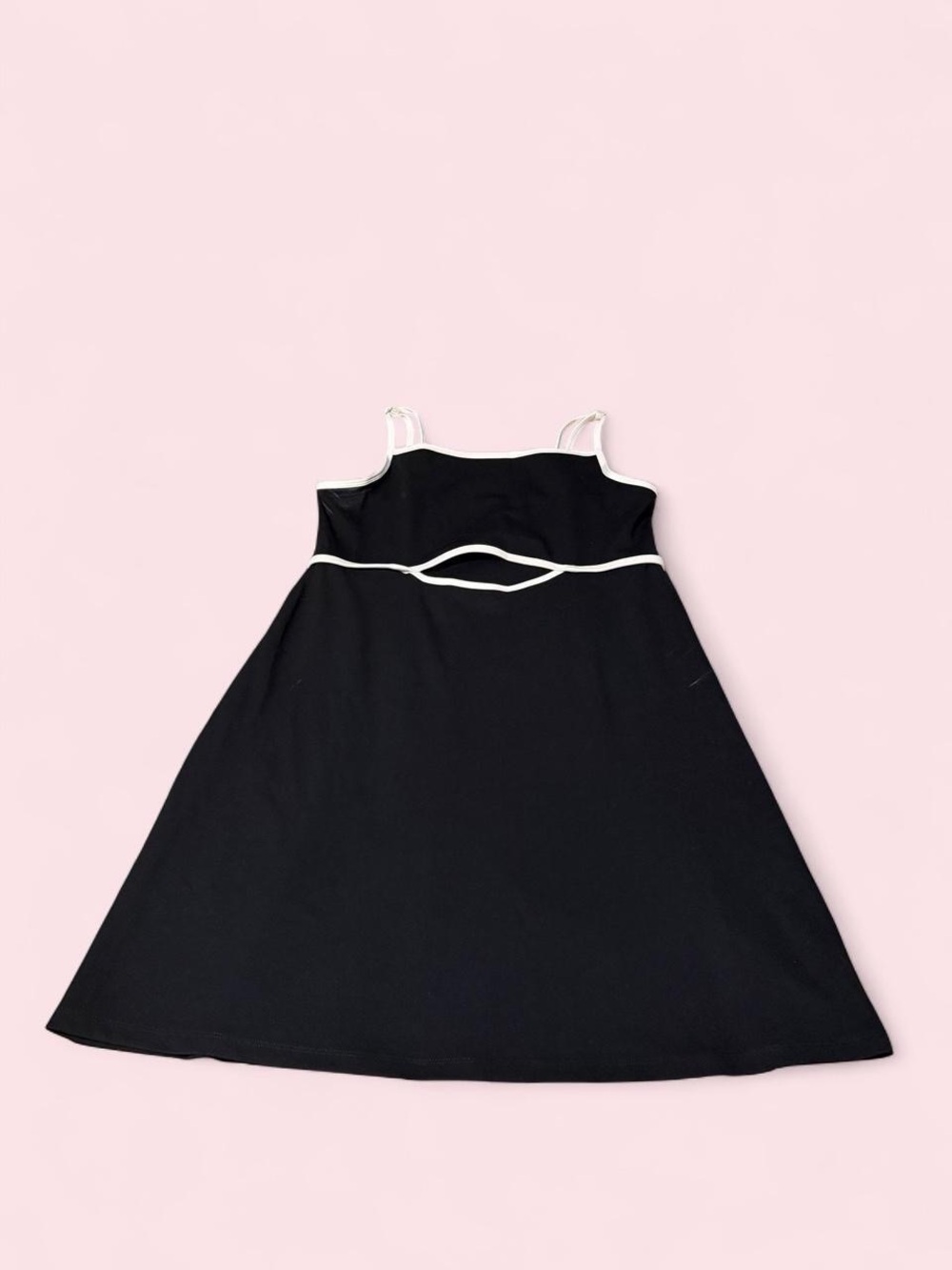 wild fable Black Mini Dress with White Trim